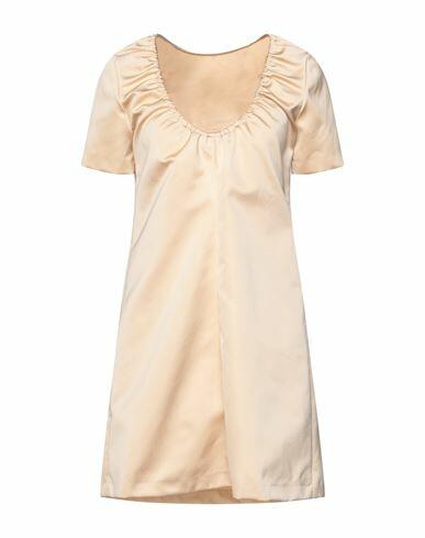 Grifoni Woman Mini dress Beige Polyester Cover