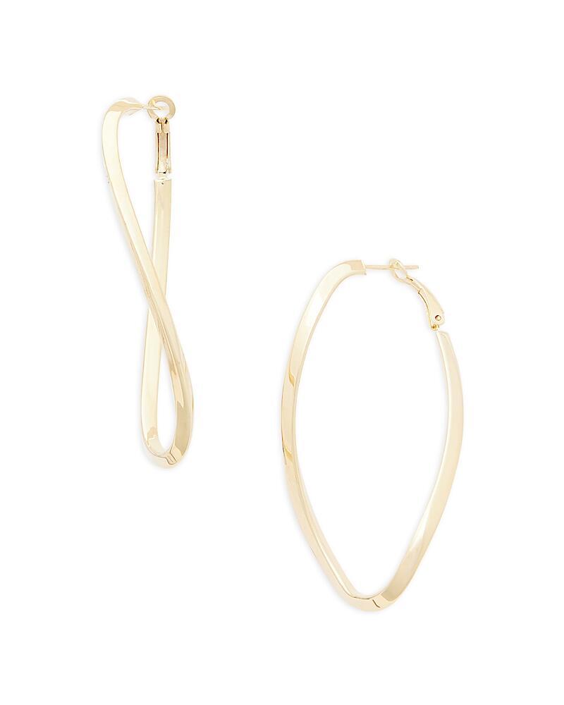 Jennifer Zeuner Alex Polished Twist Large Hoop Earrings Cover