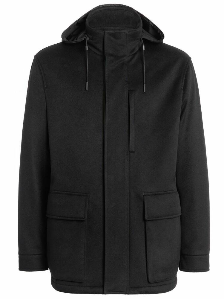 Zegna Elements Vetta Oasi cashmere over jacket - Black Cover