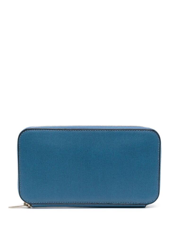 Valextra zipped continental wallet - Blue Cover