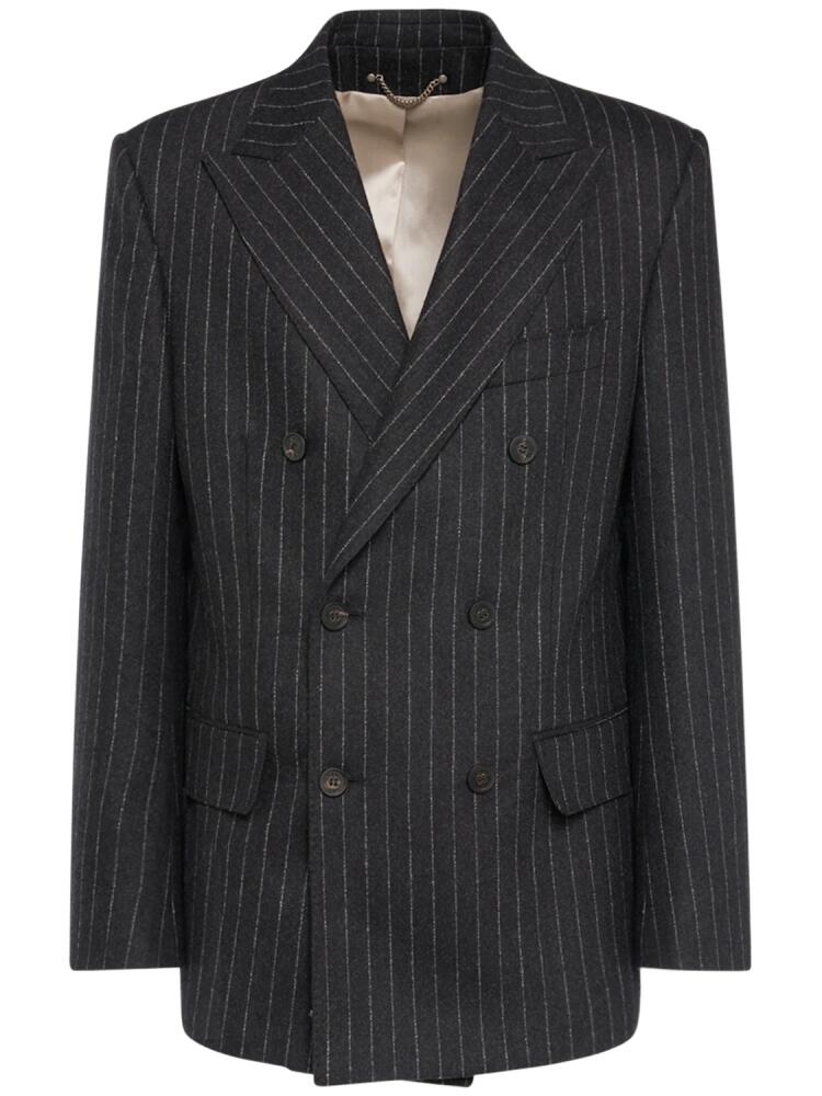 GOLDEN GOOSE Journey Double Breast Wool Blend Blazer Cover