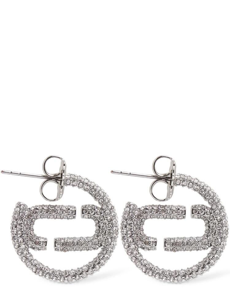 MARC JACOBS J Marc Small Crystal Hoop Earrings Cover