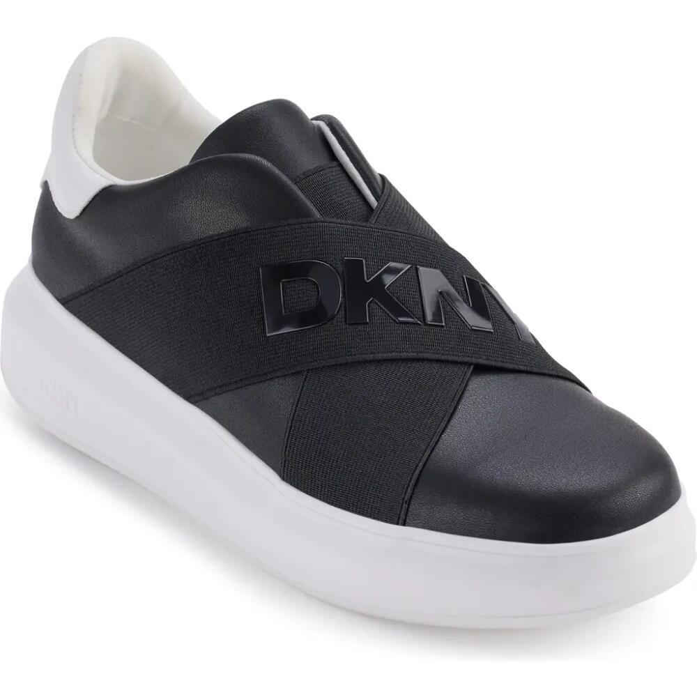 DKNY Jaye Platform Sneaker in Black/White Cover