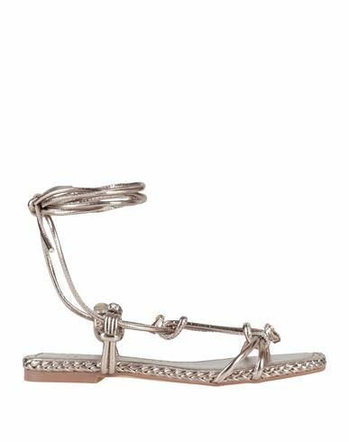 Alma En Pena. Woman Sandals Silver Leather Cover