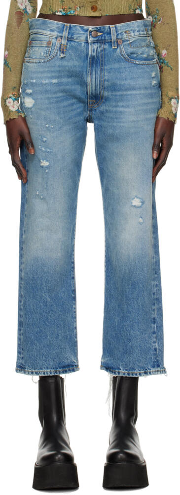 R13 Blue Boyfriend Jeans Cover