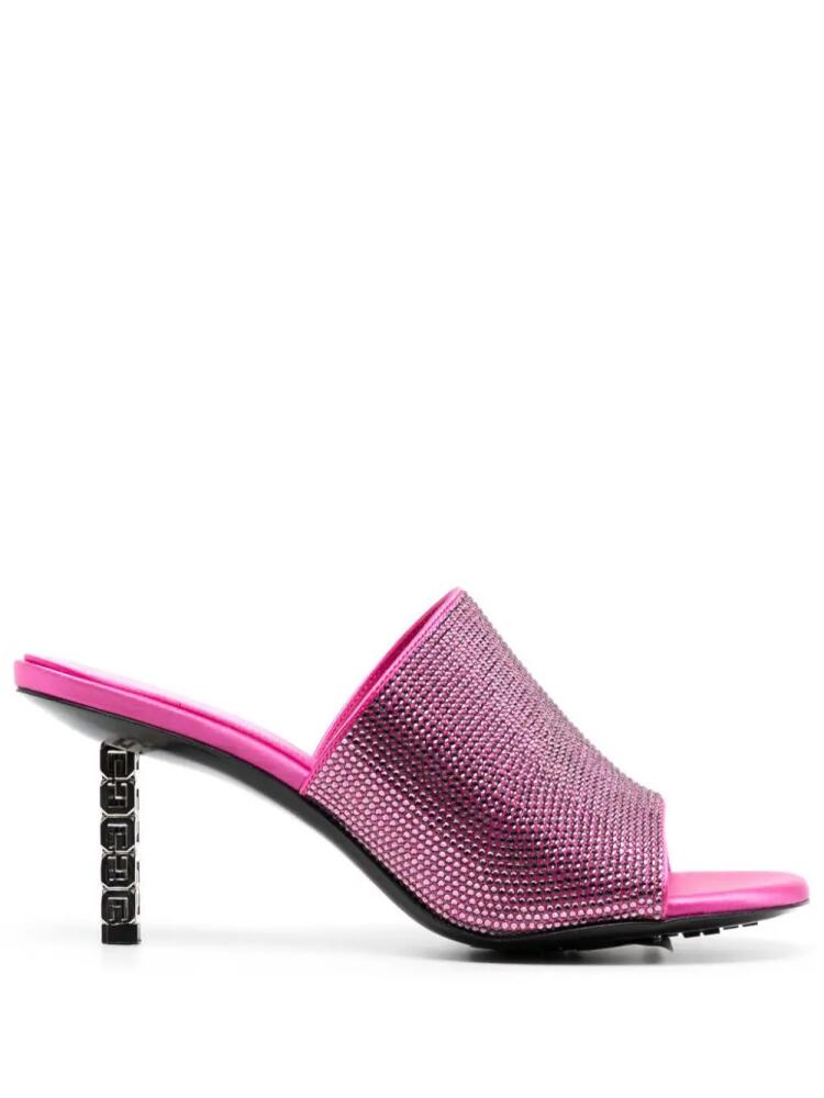 Givenchy G Cube 70mm open-toe mules - Pink Cover