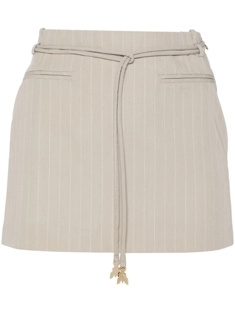 Patrizia Pepe pinstriped mini skirt - Grey Cover