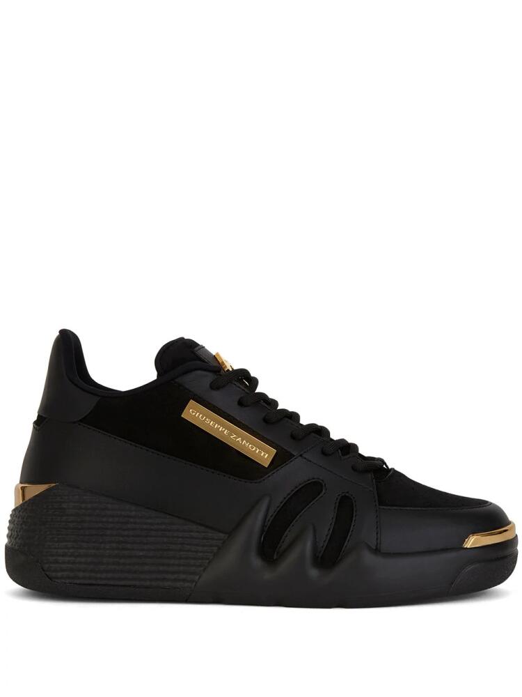 Giuseppe Zanotti tonal panelled perforated sneakers - Black Cover