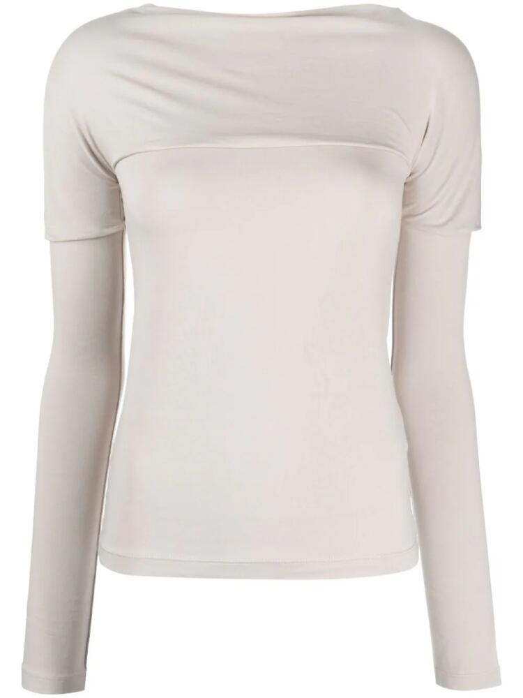 Low Classic boat-neck jersey top - Neutrals Cover