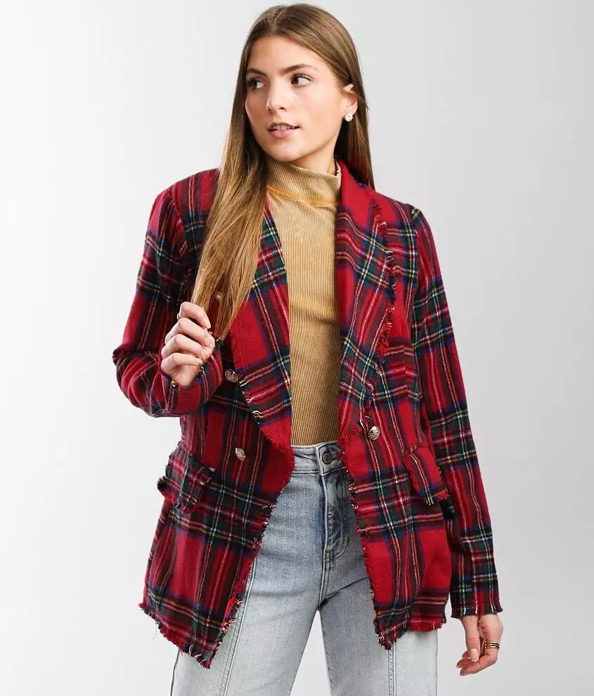 Hyfve Plaid Blazer Jacket Cover