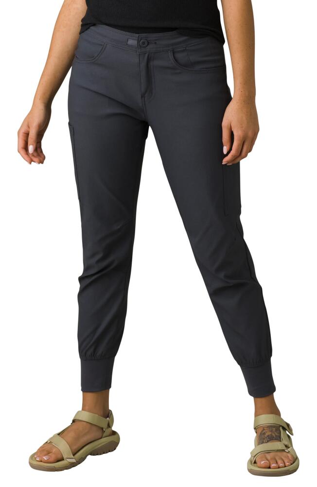 prAna Halle II Water Repellent Joggers in Coal Cover