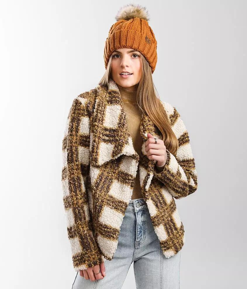 Hyfve Plaid Sherpa Jacket Cover