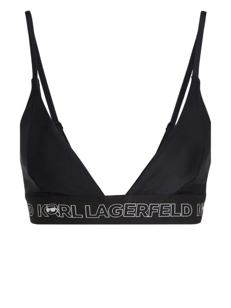 Karl Lagerfeld Ikonik triangle bikini top - Black Cover