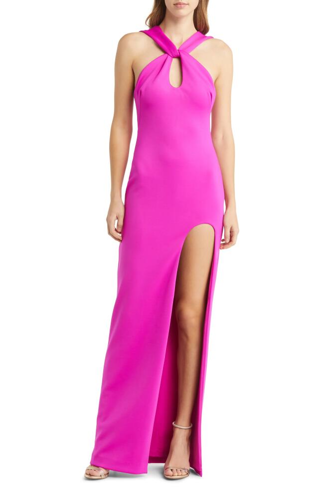 Black Halo Taya Gown in Vibrant Pink Cover