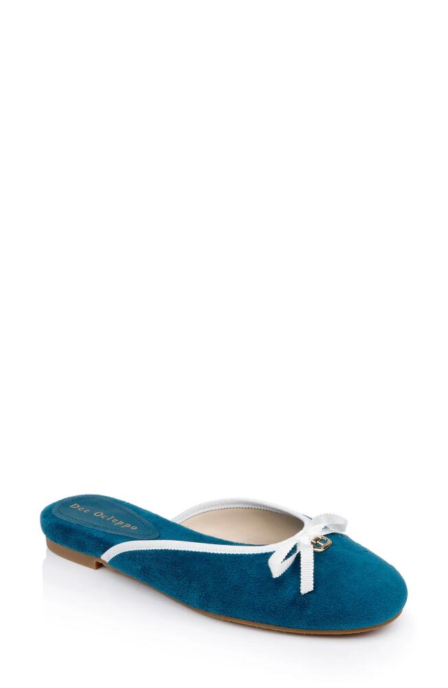 Dee Ocleppo Athens Terry Cloth Mule in Teal Cover