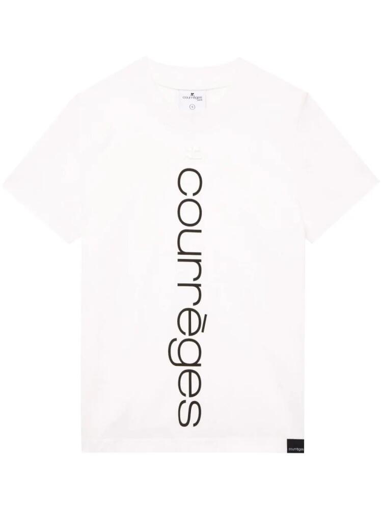 Courrèges logo-print cotton T-shirt - White Cover