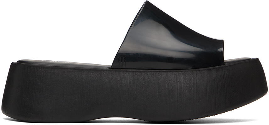 Melissa Black Becky Platform Slides Cover