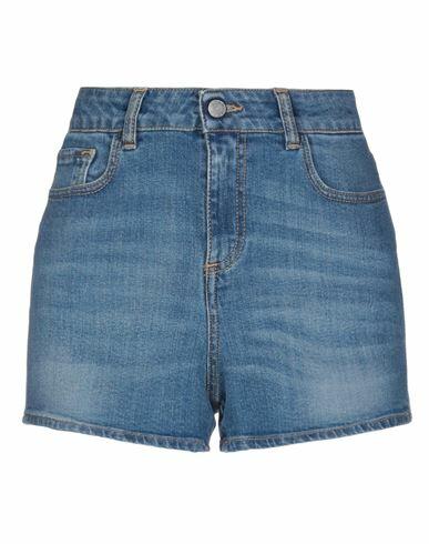 Amen Woman Denim shorts Blue Cotton, Elastane Cover