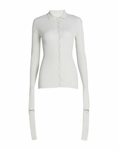 Quira Woman Cardigan Off white Cotton, Polyamide Cover