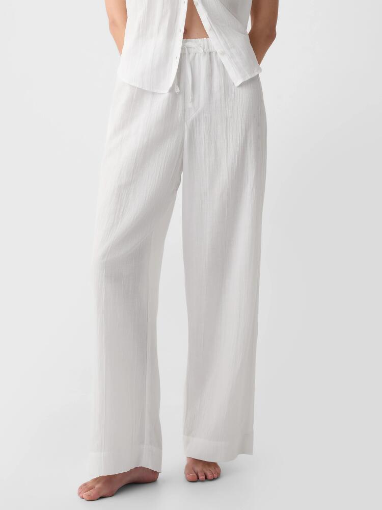 Gap Crinkle Gauze Wide-Leg PJ Pants Cover