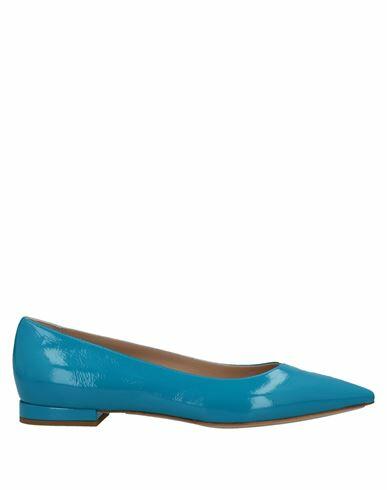 Casadei Woman Ballet flats Turquoise Soft Leather Cover