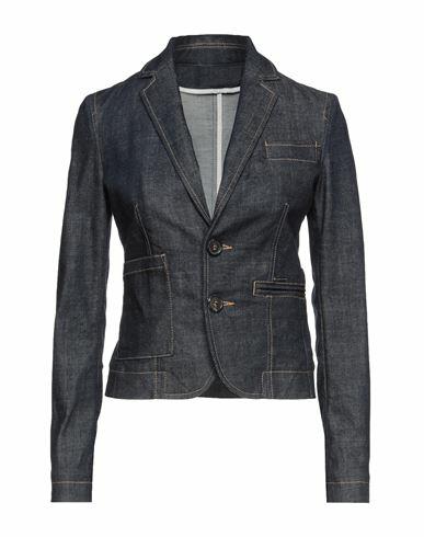 Dsquared2 Woman Blazer Blue Cotton, Elastane Cover