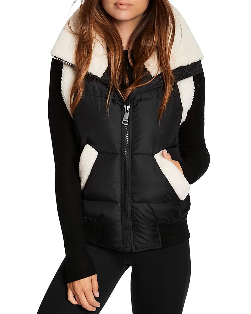 Sam. Billie Sherpa Trim Puffer Vest Cover