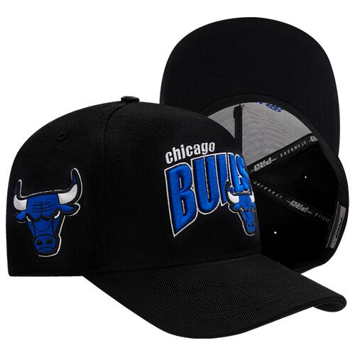 Pro Standard Bulls Royalty Curved Brim Snapback - Mens Black/Black Cover