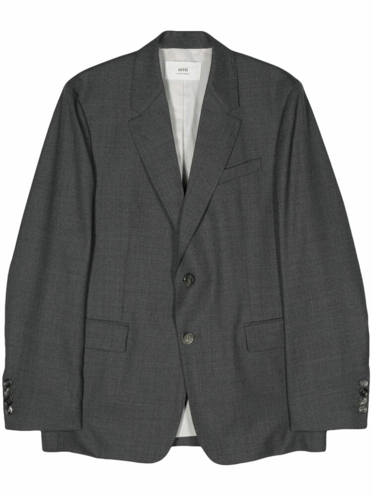 AMI Paris virgin wool blazer - Grey Cover