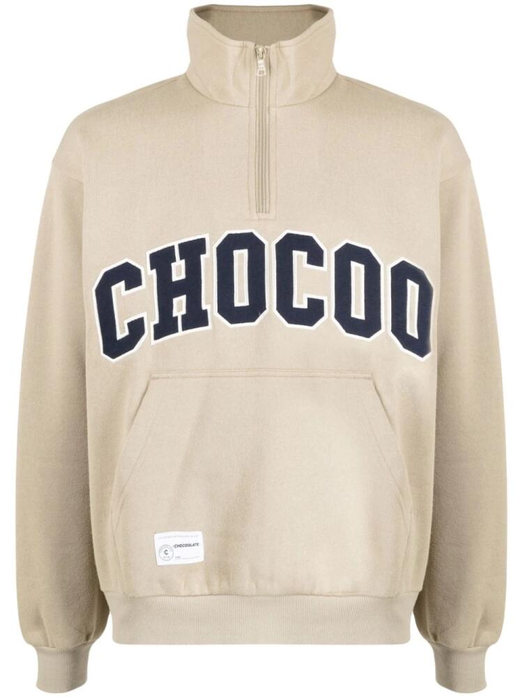 CHOCOOLATE inatrsia-knit logo crew-neck jumper - Neutrals Cover