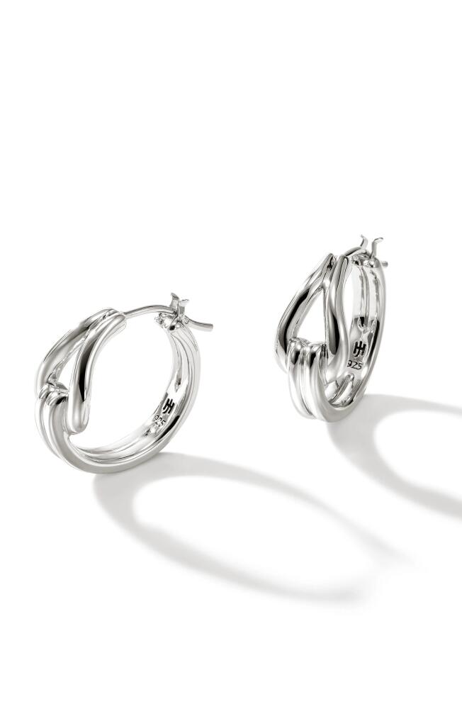 John Hardy Medium Surf Hoop Earrings in Silver Cover