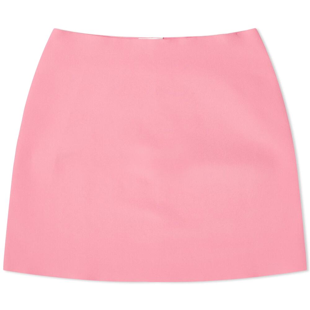 Jil Sander Women's Compact Knit Mini Skirt in Electric Pink Cover