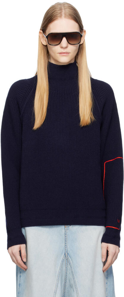 Victoria Beckham Navy Oversized Sweater Cover