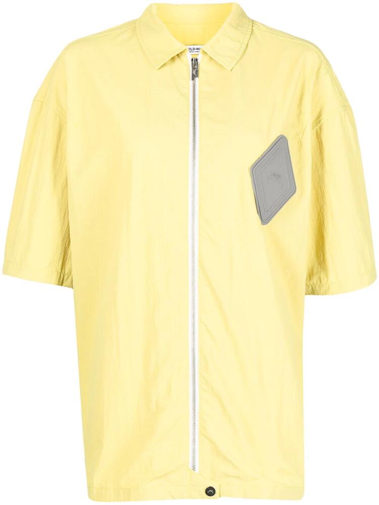 A-COLD-WALL* surface short-sleeve over-shirt - Yellow Cover