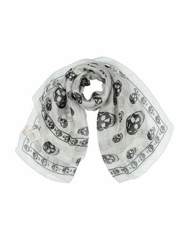 Alexander Mcqueen Man Scarf Light grey Silk Cover