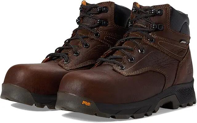 Timberland PRO TITAN EV 6 Composite Safety Toe Waterproof (Teak Trailblazer Brown-2024 NEW) Men's Shoes Cover