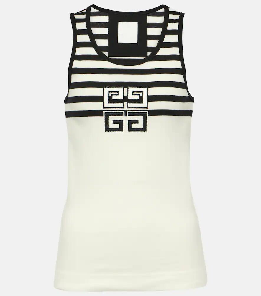 Givenchy 4G striped cotton jersey tank top Cover