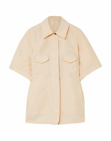 Lvir Woman Shirt Beige Wool, Silk Cover