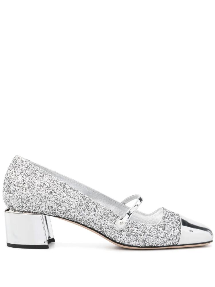 Jimmy Choo 50mm Elisa pumps - Silver Cover