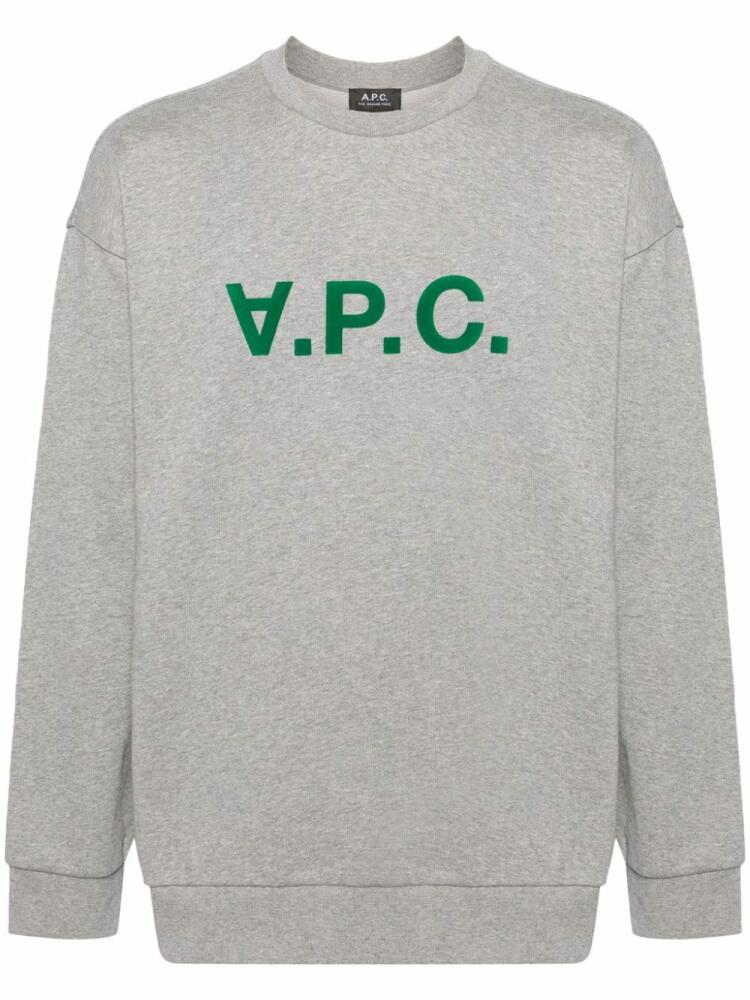 A.P.C. Eliot logo-print sweatshirt - Grey Cover