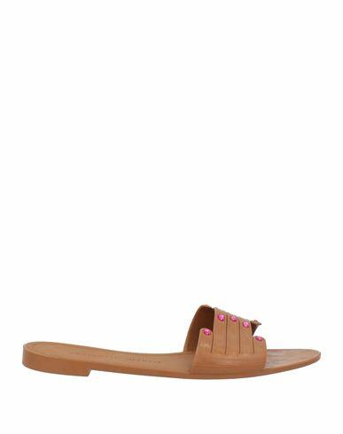 Charlotte Olympia Woman Sandals Brown Rubber Cover