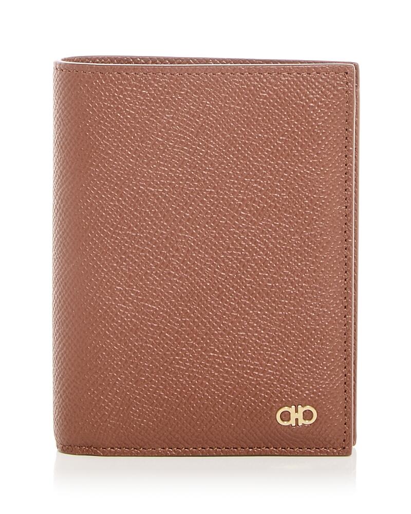 Ferragamo Micro Gancio Leather Bifold Wallet Cover