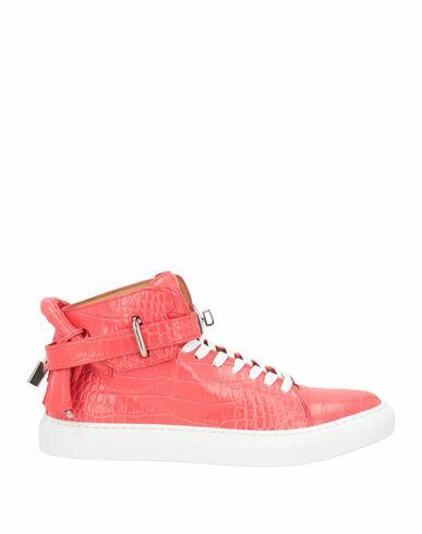 Buscemi Man Sneakers Coral Soft Leather Cover