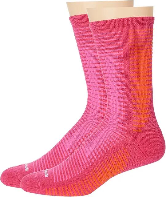 Eurosock Multi Crew Compression 2-Pack (Electra Pink) Crew Cut Socks Shoes Cover