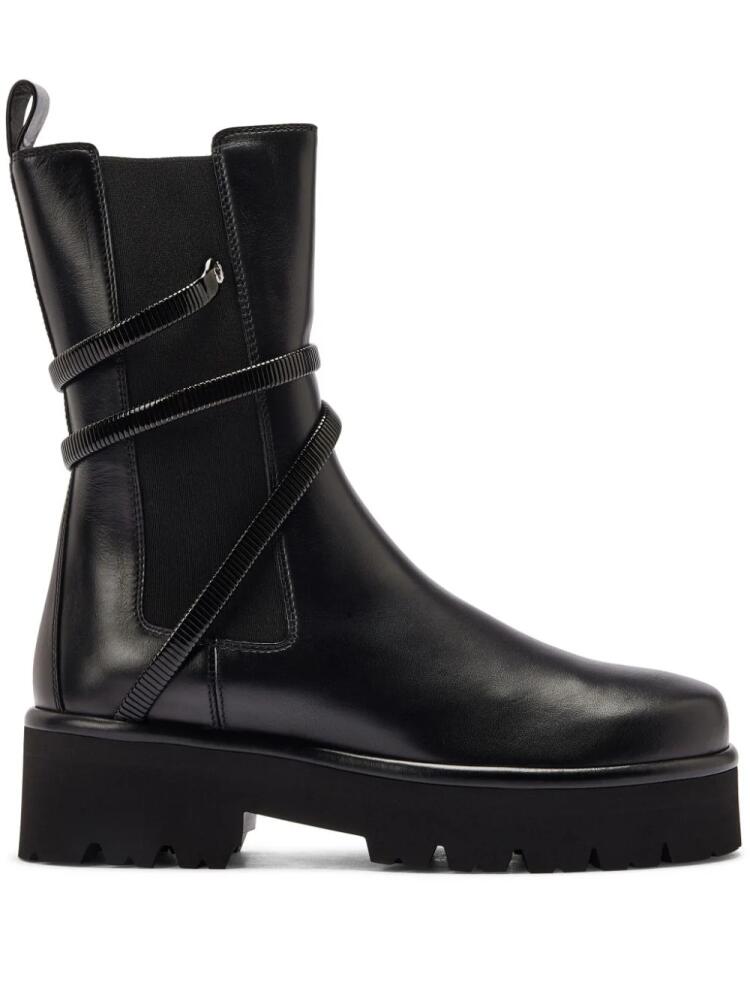 René Caovilla Juniper leather boots - Black Cover