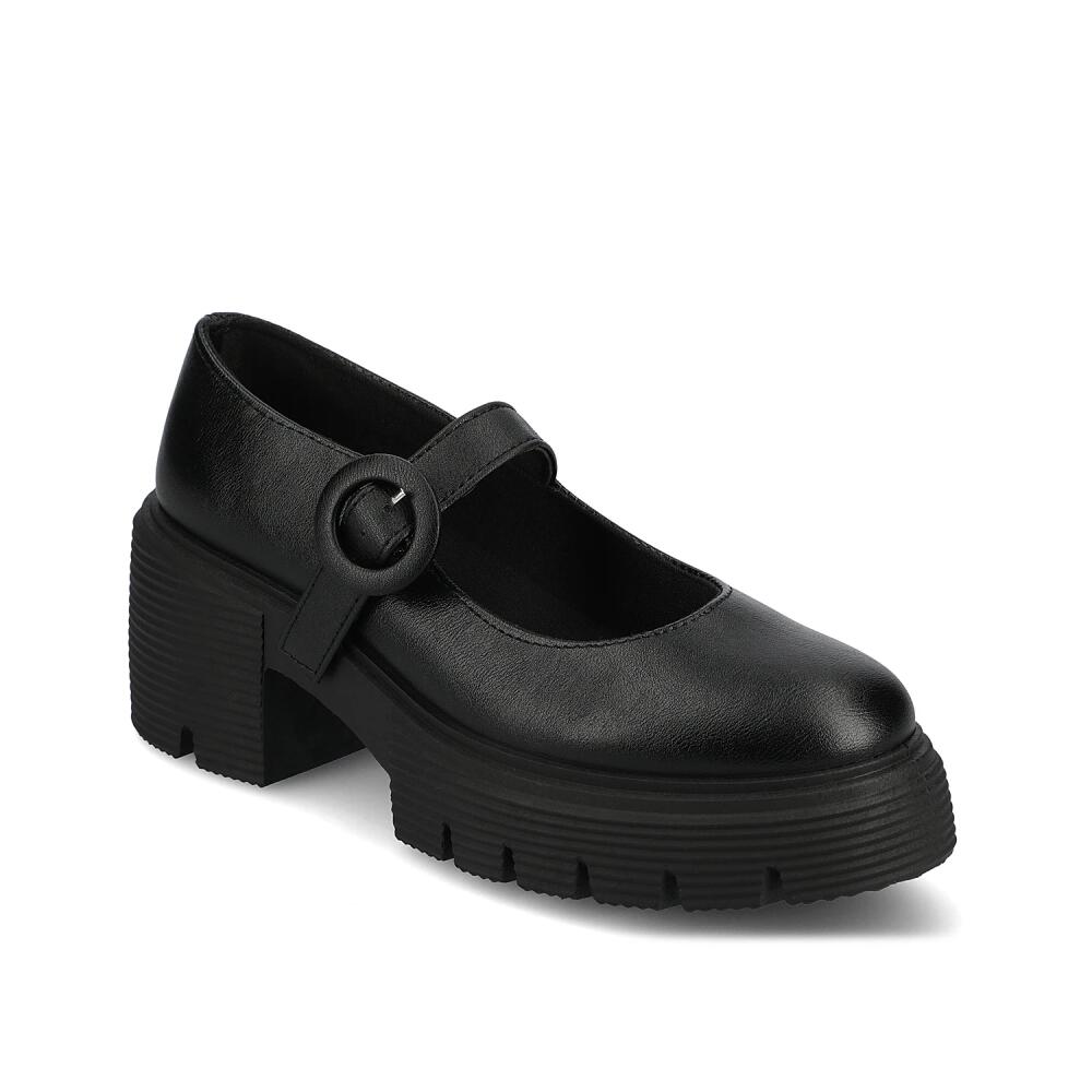 Journee Collection Zarynn Mary Jane Loafer | Women's | Black Cover