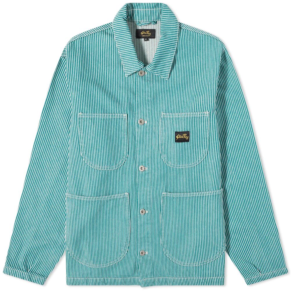 Stan Ray Men's Coverall Jacket in Agave Stone Hickory Cover