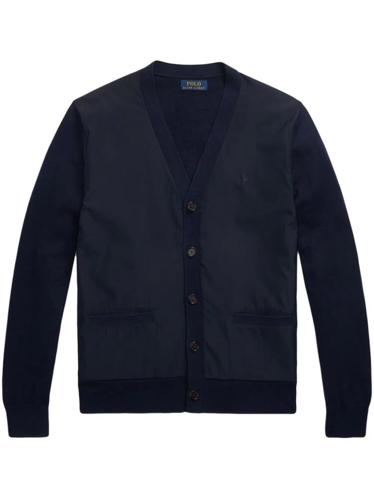 Polo Ralph Lauren contrast-panel cardigan - Blue Cover