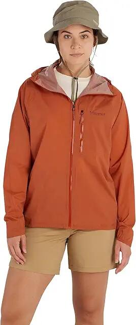 Marmot Superalloy Bio Rain Jacket (Auburn) Women's Coat Cover