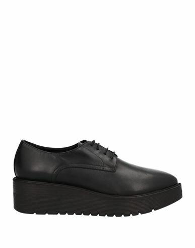 Formentini Woman Lace-up shoes Black Leather Cover